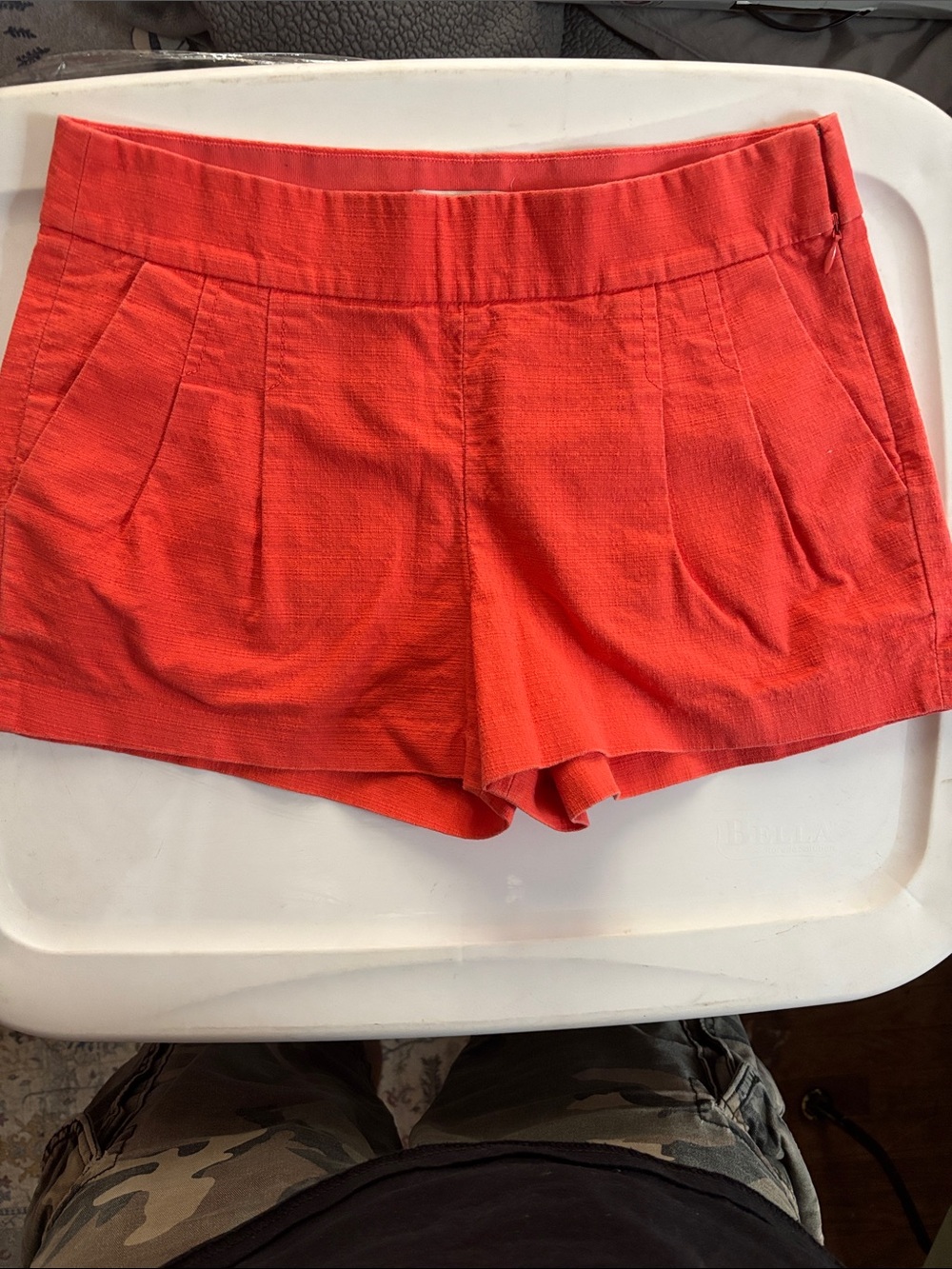 J. Crew Coral High-Waist Tailored Shorts Size 2 NWOTS